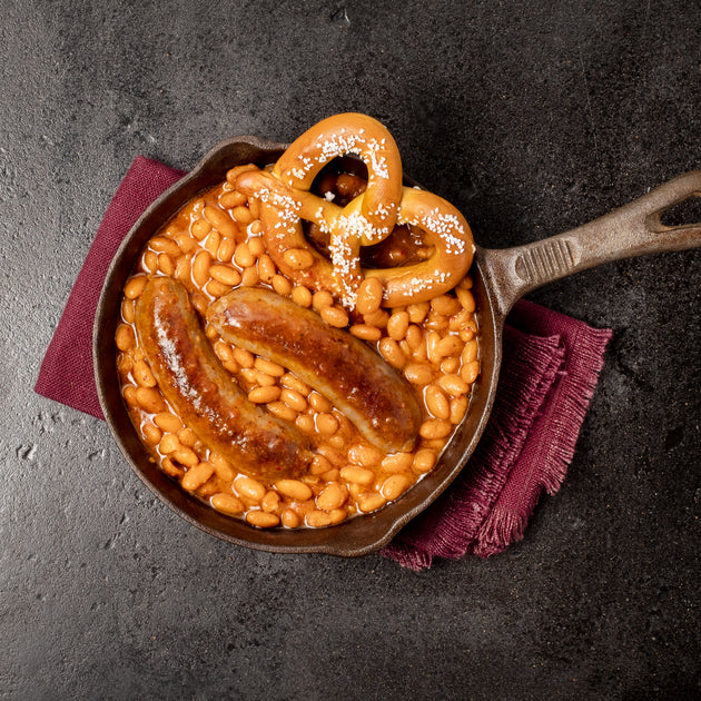 Carolina Gold BBQ Bean &amp; Brat Pretzel
&ndash; Serious Bean Co.