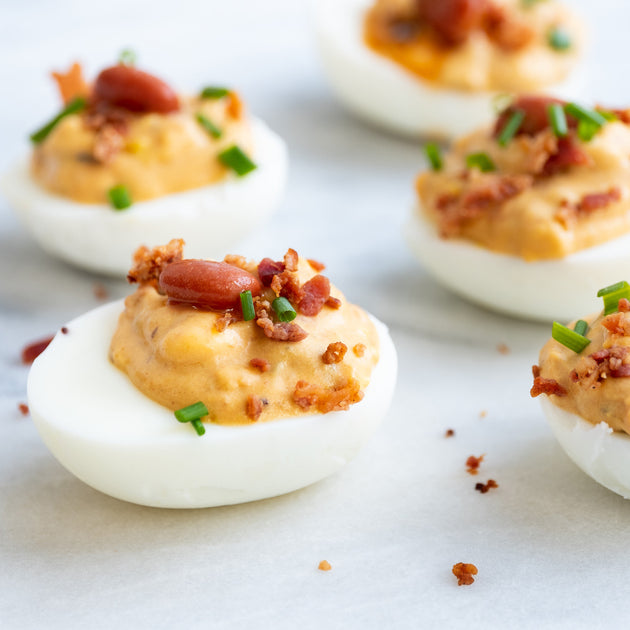 Jalapeño Bacon Bean Deviled Eggs – Serious Bean Co.